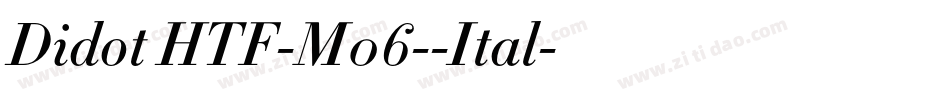 Didot HTF-M06--Ital字体转换